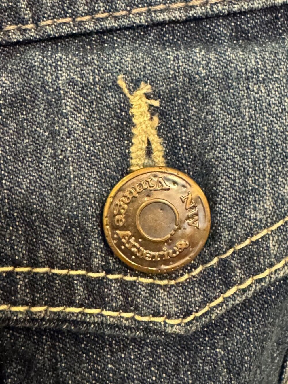 Nine West Vintage America Womens Denim Jacket XL Button Front Classic Fit - Picture 5 of 7